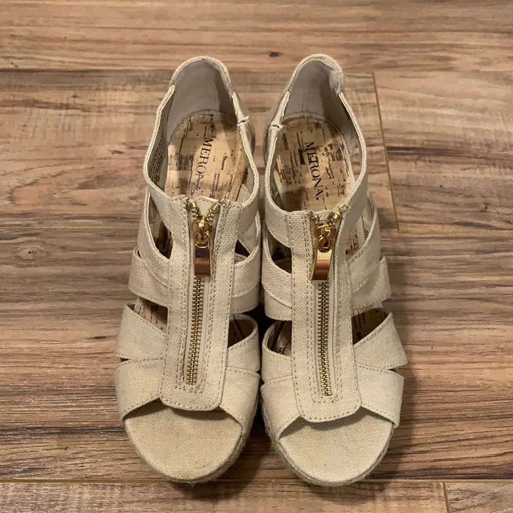Nude Wedge Heel